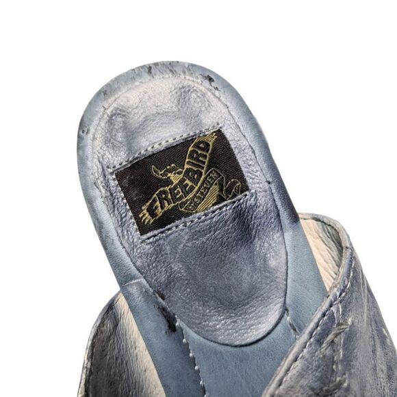 FREEBIRD Nola Stitched Leather Pointed Toe Mules Flats 7 - Picture 8 of 9